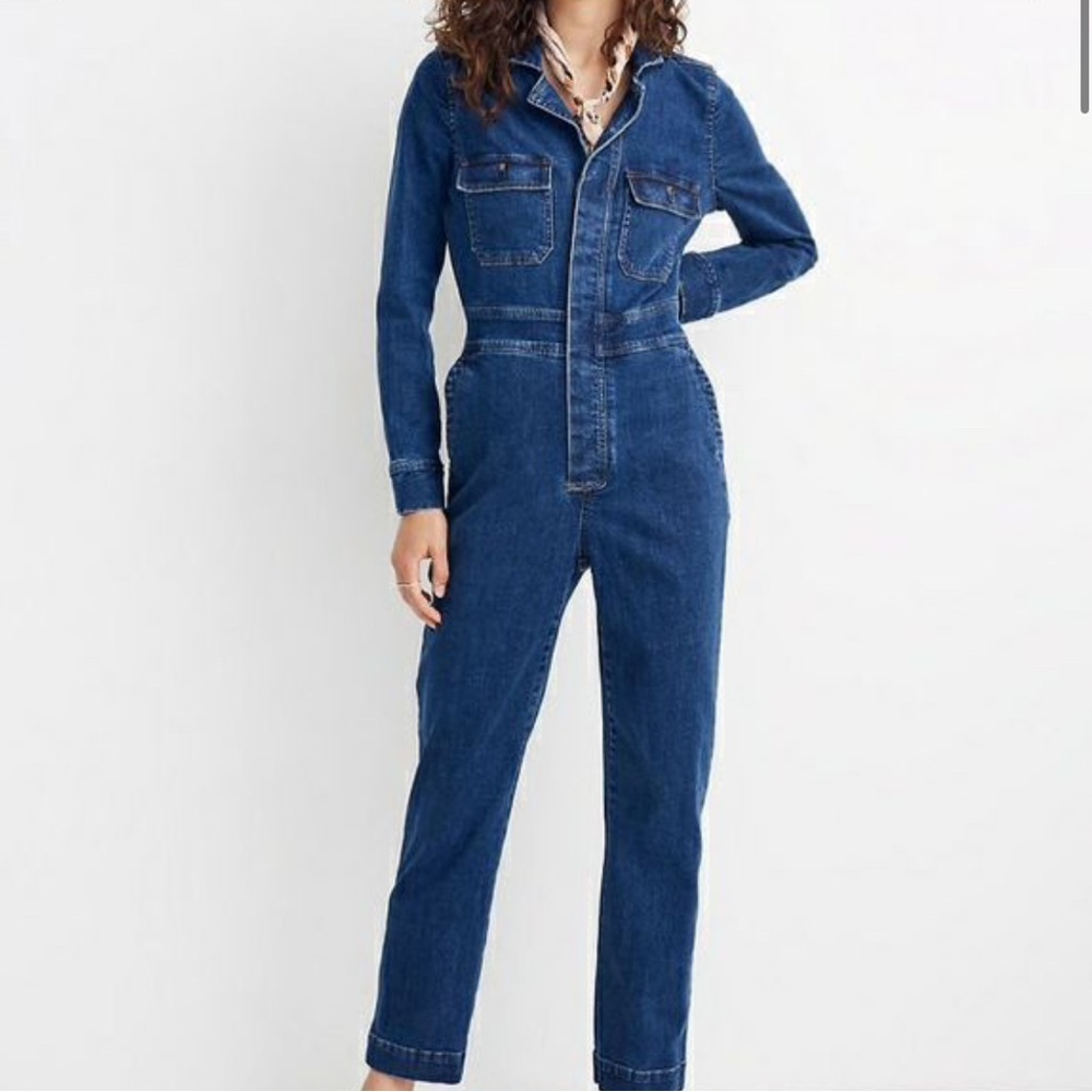 Madewell denim jumpsuit